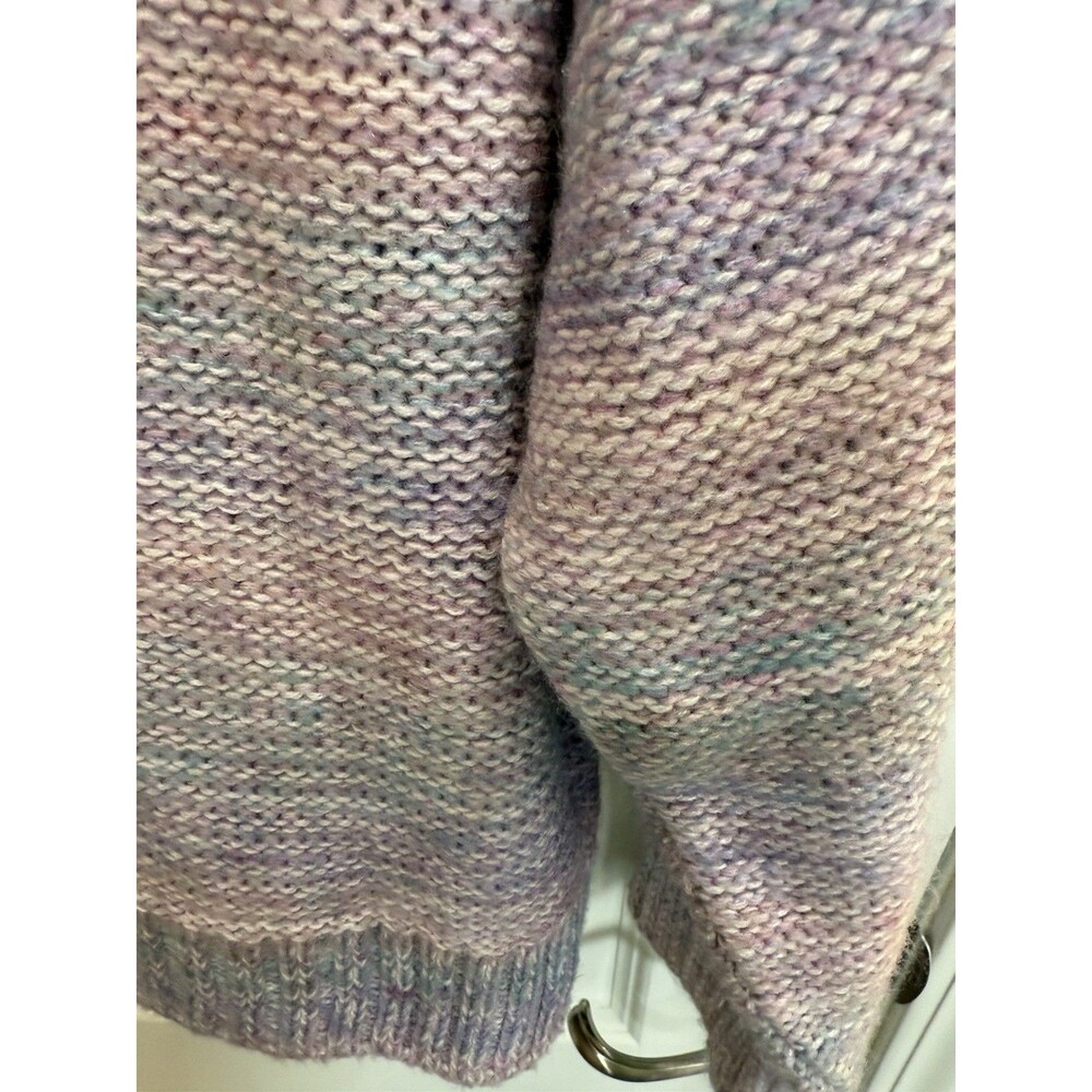 Maeve Anthropologie Rachel Textured Knit Mock Neck Sweater Lavender Women Medium - Picture 8 of 8